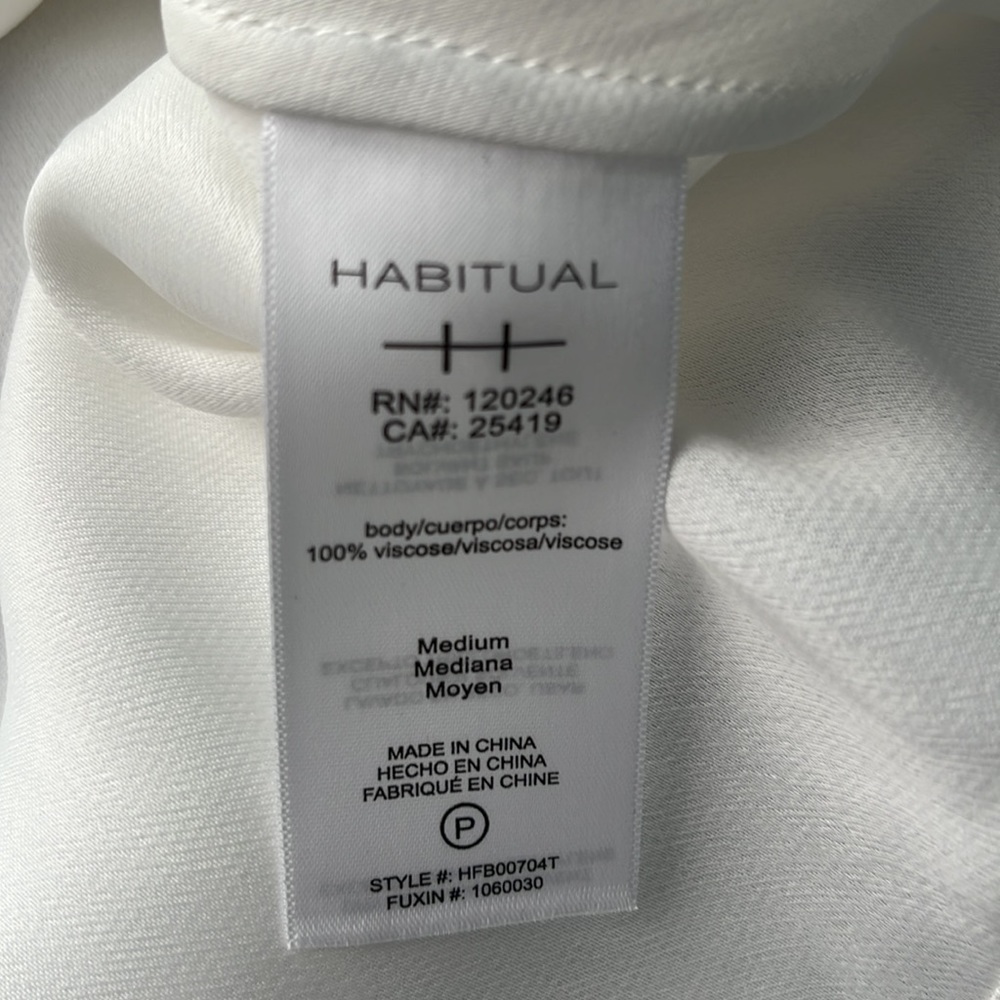 Habitual brand - white faux wrap blouse - Picture 6 of 7